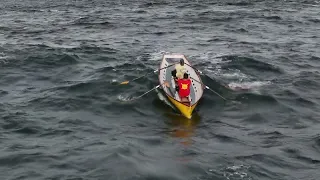 Surfboat rowing in the Shark River Inlet