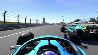 Recreating Stroll and Alonso crash (US GP 2022) using F1 2022