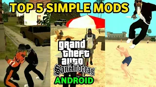 Top 5 Simple Mods - GTA SA Android