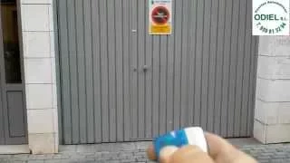 Instalación automatismo puerta basculante desbordante