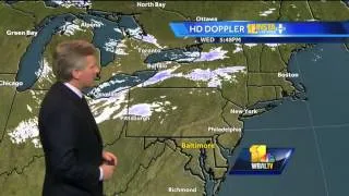 Sunny, COLD Friday in store in Maryland weather forecast