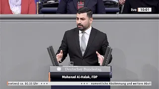 Bundestagsrede zur "Änderung des Aufenthaltsgesetzes" von Muhanad Al-Halak 02.12.2022.