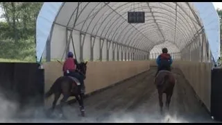 Tasco Dome - 900 Meter Long Horse Training Track at Shirai Farm in Japan