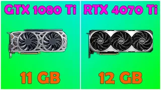 GTX 1080 Ti vs RTX 4070 Ti. Gaming Test 4K