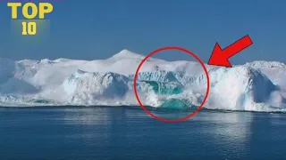 Top 10 biggest Glacier Collapse | Glacier Calving , Iceburg falling -  caught on camera