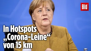 Kanzlerin Merkel verkündet die NEUEN Corona-Regeln