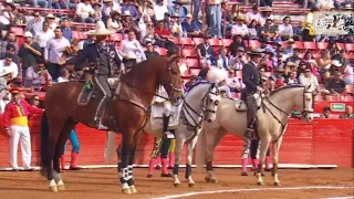 LA MÉXICO 2024 - Corrida de Rejones | Paseíllo de Andy Cartagena, Emiliano Gamero y Fauro Aloi