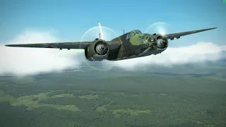 Bomber Torn to Pieces, but Barely Makes it Home! A-20 Bombing Run IL2 Sturmovik