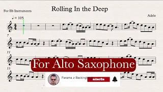 Rolling In The Deep - Adele - Play along for Alto Sax