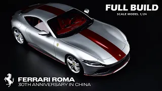 Ferrari Roma | Alpha Model | 1/24 | Scale Model Building | ASMR