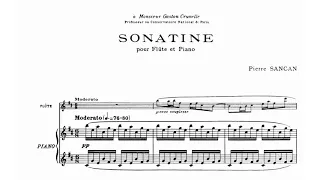 Pierre Sancan - Sonatine for flute and piano (audio + sheet music)