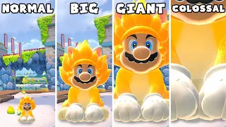 Bowser's Fury - Mini vs Small vs Big vs Giant vs Giga vs Colossal Mario