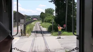 Restored railroad: Riding a mile of restored railroad track