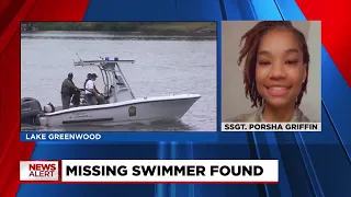 Body of missing swimmer found on Lake Greenwood
