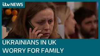 How are Ukrainians in the UK reacting to Putin's invasion of Ukraine? | ITV News