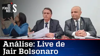 Confira a live do presidente Jair Bolsonaro desta quinta feira