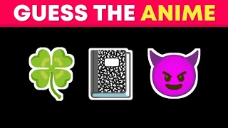 GUESS THE ANIME BY EMOJI 😜 | Anime Emoji Quiz