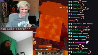 xQc Cries Laughing at Forsen Lavaing Himself in speedrun