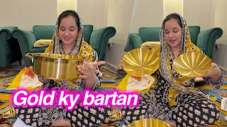 Gold ky bartan khareed liye itna nuqsan kr ky | sitara yaseen vlog