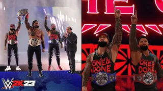 WWE 2K23: The Bloodline Special Entrance, Usos Champions Entrance & Victory Scenes