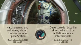 LIVE – Hatch opening and welcoming aboard the ISS - Part 1