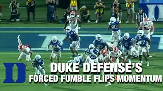 Duke's Forced Fumble Flips Momentum vs. Clemson