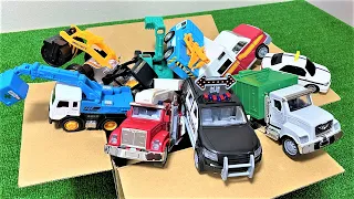 はたらくくるま おもちゃ パトカー、ゴミ収集車、消防車のおもちゃをご紹介 Introducing toys work car for garbage trucks,  and police cars