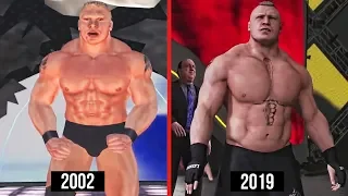 WWE 2K19 Evolution Of Brock Lesnar Entrances! (WWE Games)