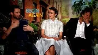 Adam Levine, Keira Knightley & Mark Ruffalo Unfiltered BEGIN AGAIN Interviews