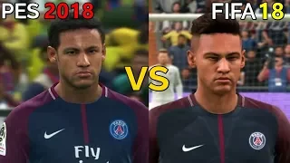 PES 2018 VS FIFA 18 Graphics Comparison (PS4 Pro)