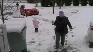 wife nailed with snowball