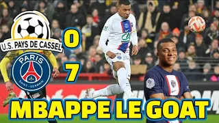 PSG-PAYS DE CASSEL 7-0 DÉMONSTRATION DE MBAPPE UN PSG TROP FACILE