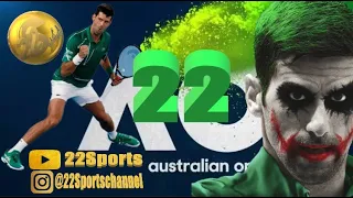 Novak Djokovic's 22 nd  Grand Slam Title