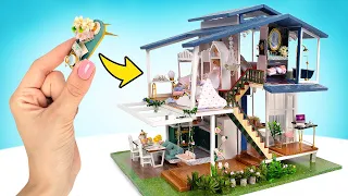 How To Build Luxurious Two-Story Villa | Dollhouse Kit