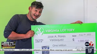 Virginia man cashes $600 lotto ticket and wins $1 million