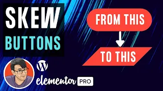 Elementor - Create Skewed Buttons with simple CSS