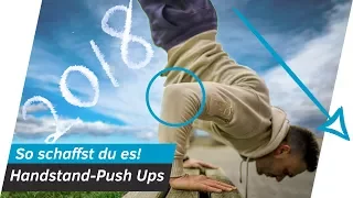 Liegestütze im HANDSTAND lernen - Handstand PUSH UP Tutorial 2019 | Andiletics