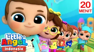 Sepuluh Bayi Bermain Perosotan | Little Angel Bahasa Indonesia | Kartun dan Lagu Anak