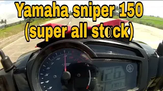 YAMAHA SNIPER 150CC (all stock)top speed