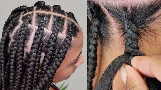 LARGE KNOTLESS BRAIDS |PERFECT GRIP | BEGINNER FRIENDLY 👌🏾👏🏾