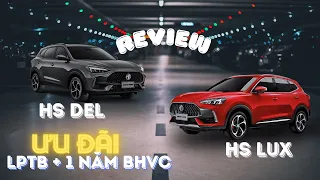 So Sánh Chi Tiết: MG HS DEL Và MG HS LUX ALL New 2024 Nhập Khẩu Thái Lan Giá Chỉ 699 Triệu