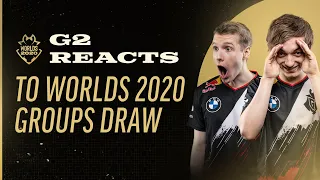 G2 Reacts to Worlds 2020 Groups Draw | League of Legends