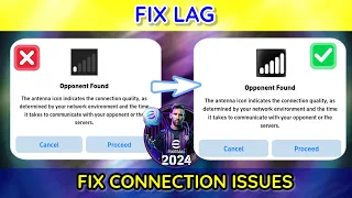 How to fix LAG and connection in online matches Efootball 2024 mobile