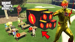 FRANKLIN ask Question & Answers To Open Darkest REVERSE FLASH Hulk Lucky Box With Shinchan In GTA V