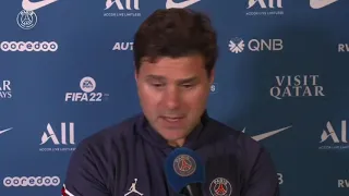 Mauricio Pochettino and Neymar post-match interview after PSG won  against Olympique lyon  2-1