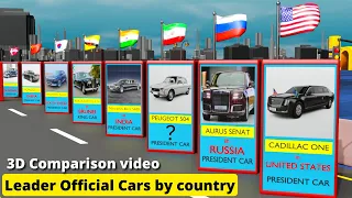 World Leader Official Cars From Different Countries || Insane data