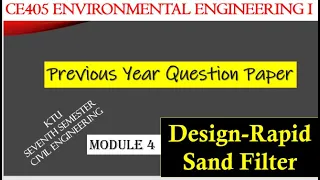 KTU Environmental Engineering Design of Rapid Sand Filter