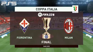 FIFA 22 (PS5) • Fiorentina Vs Milan • Finale di Coppa Italia