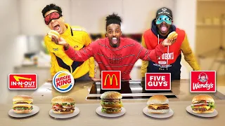 GUESS THAT FAST FOOD BURGER! *Blindfold Taste Test*