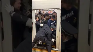 passenger pusher in japan